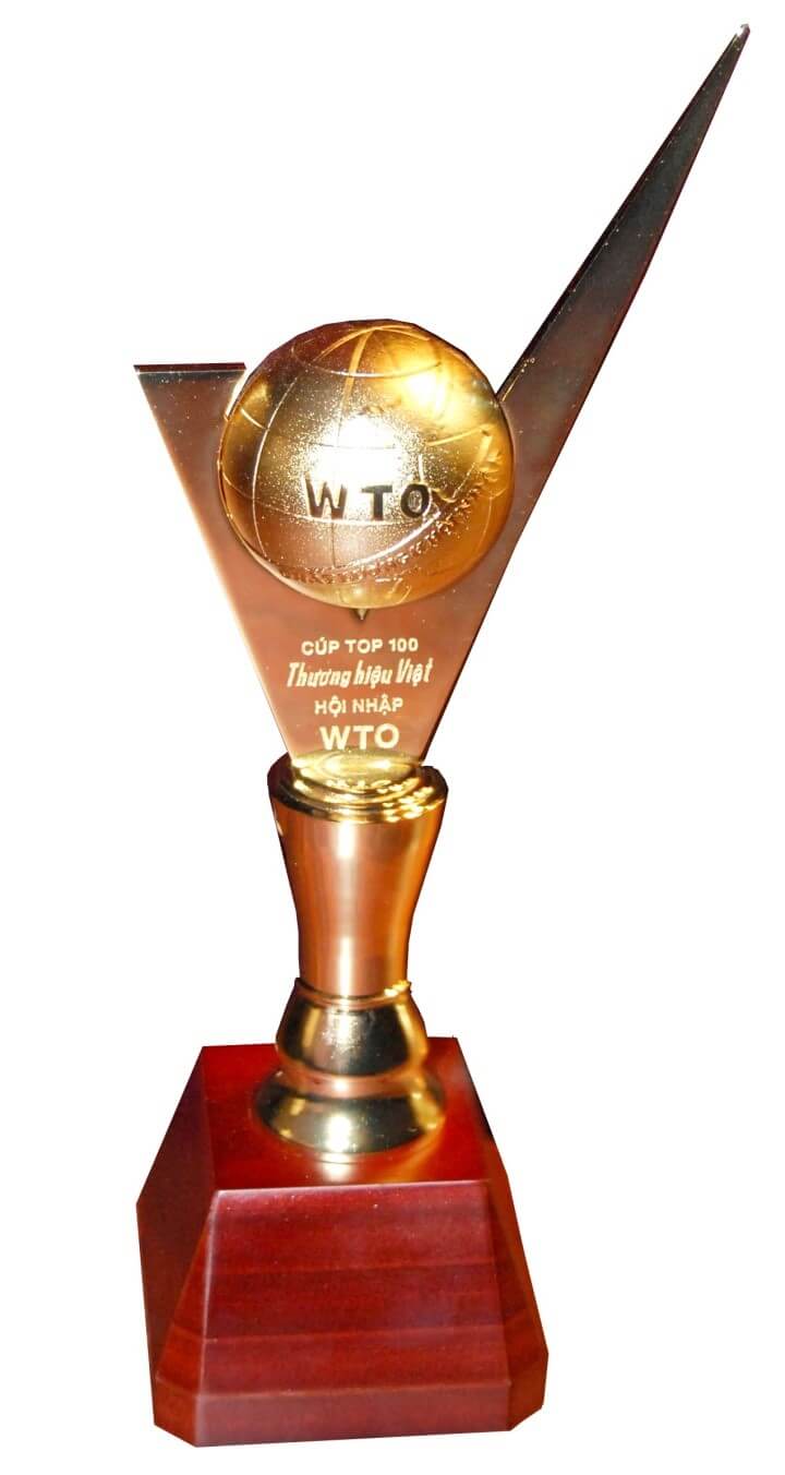 Golden Cup of top 100 Vietnamese brands in WTO integration in 2008