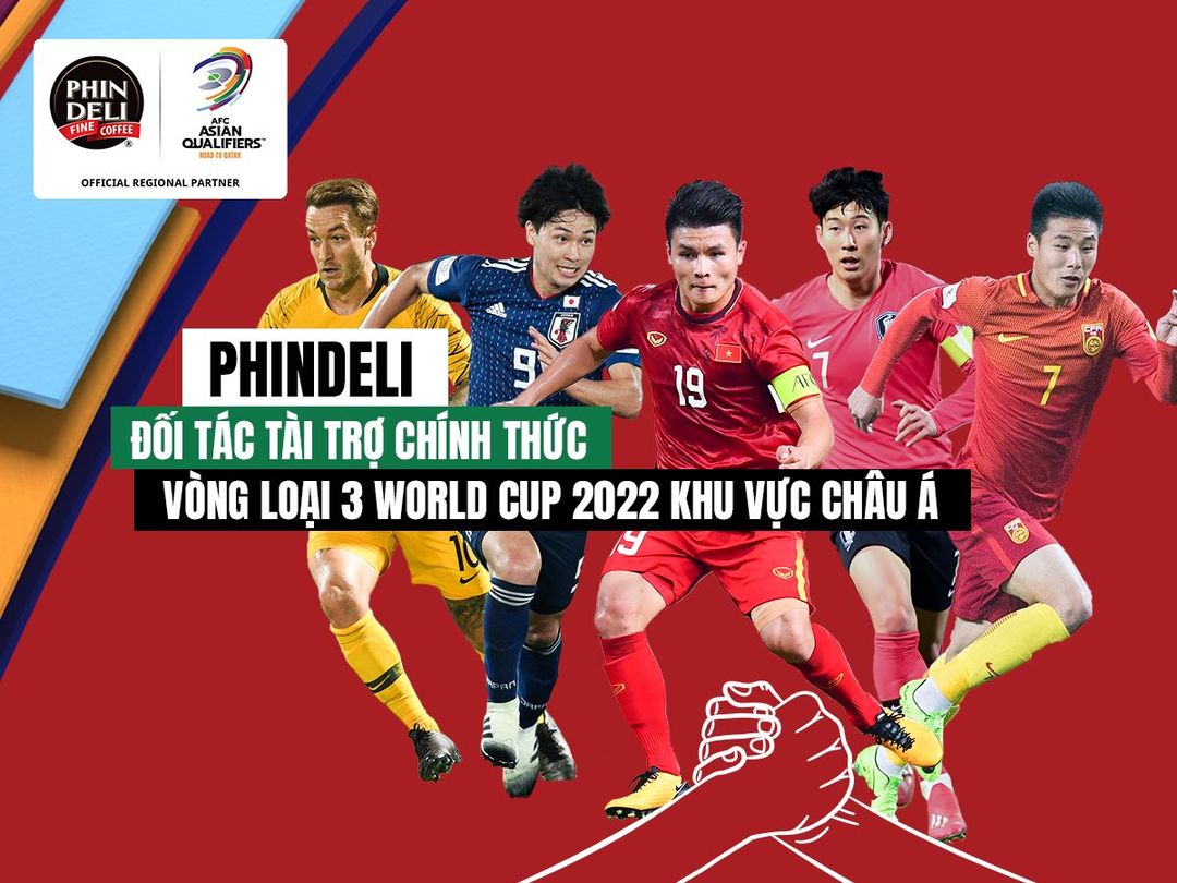 PhinDeli hân hạnh tài trợ chính vòng loại 3 World Cup 2022 khu vực Châu Á